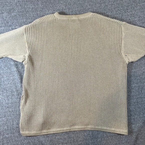 Eddie Bauer All Terrain Sweater Legend 4 Gen Mens Ribbed Crewneck Sweater XL Tan - Picture 5 of 7